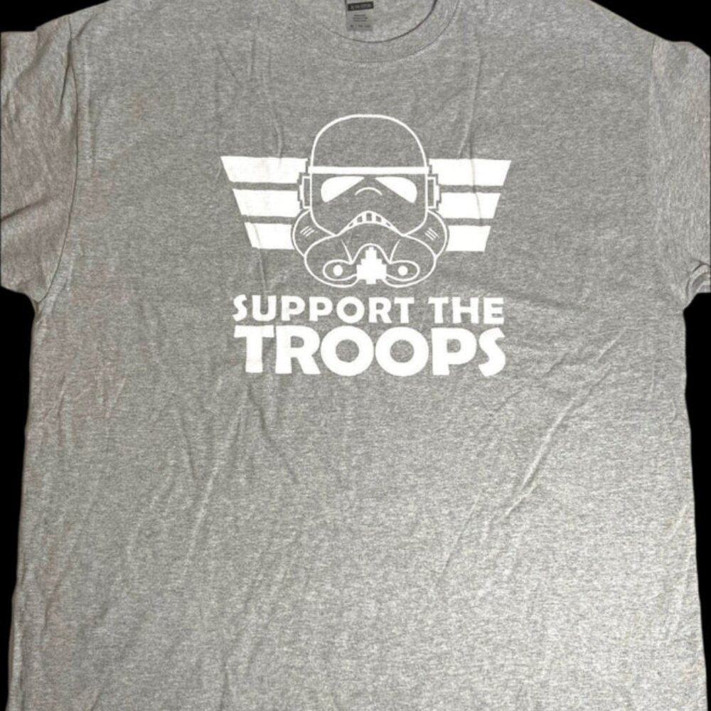 "Support the Troops (Republic)" NOS Adult XL Gray T-Shirt